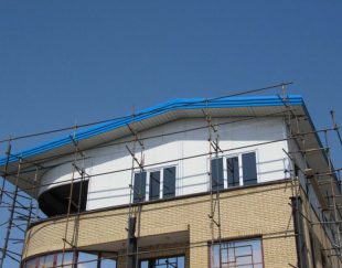 پوشش سقف شیبدار-اردواز نمای ساختمان-ساخت ونصب خرپا