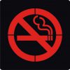 سنگ نورانی ضد آب طرح سیگار ممنوع مدل PL1